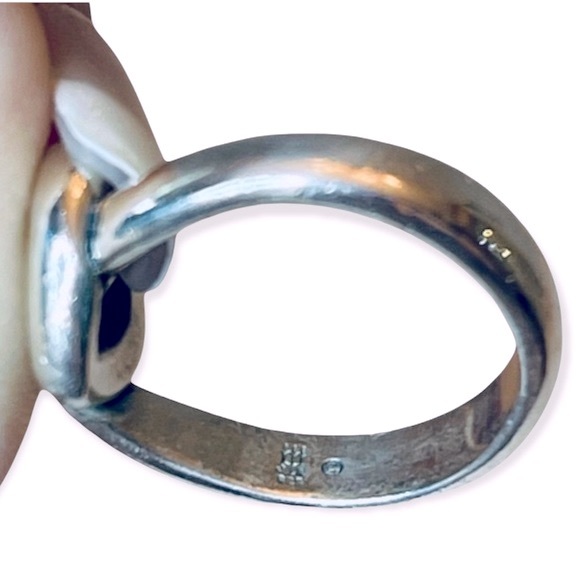 JAMES AVERY Heart Knot Ring .925 Sterling Silver Size 6 - Picture 4 of 8
